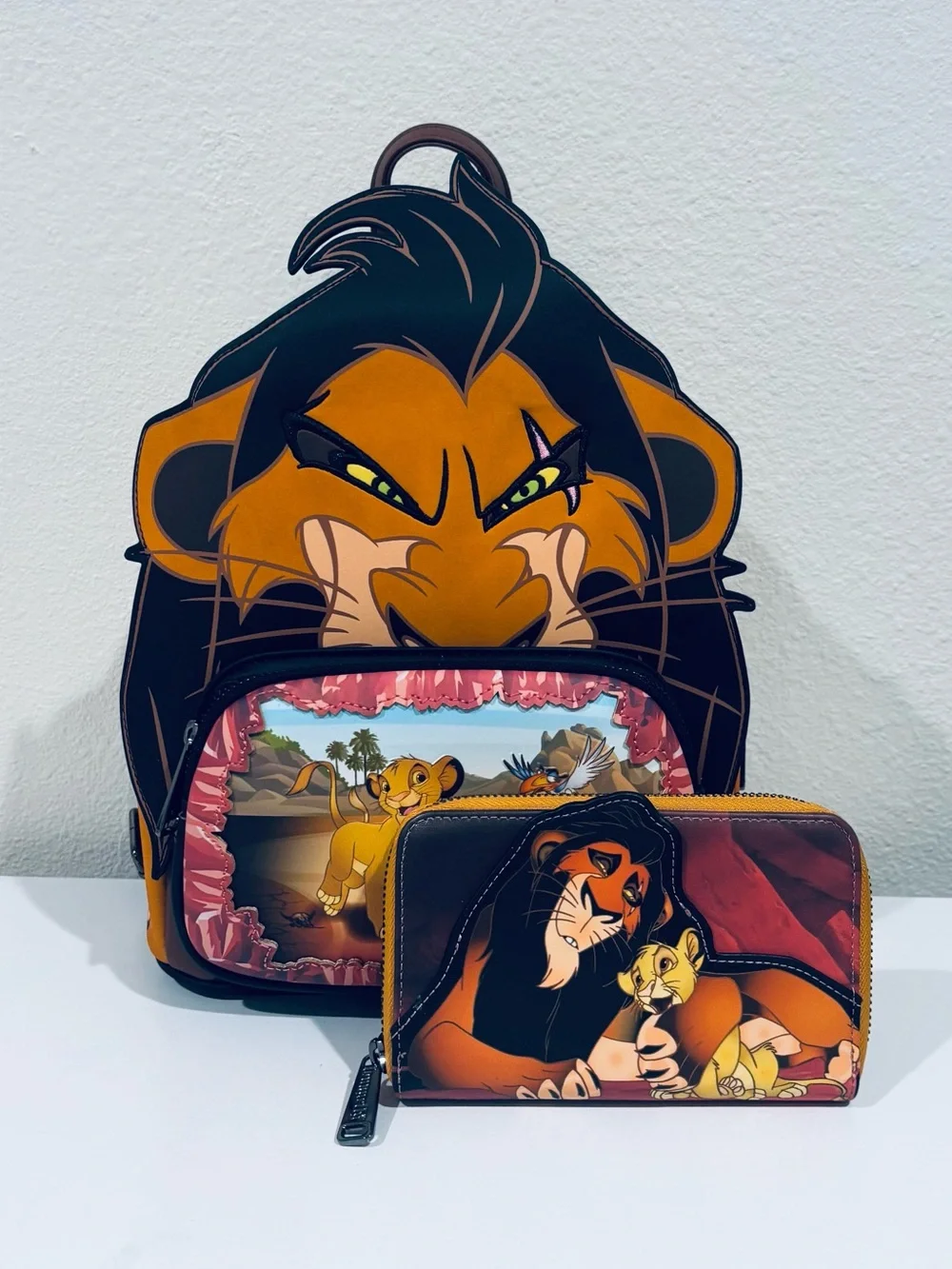 The Lion King Scar & Simba Mini Backpack and Wallet Set